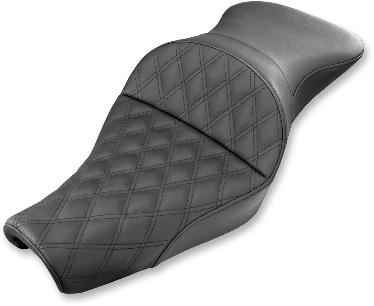 Saddlemen 2-Up Seat Explorer�?� Ls Front|Rear Vinyl|Saddlegel�?� Black