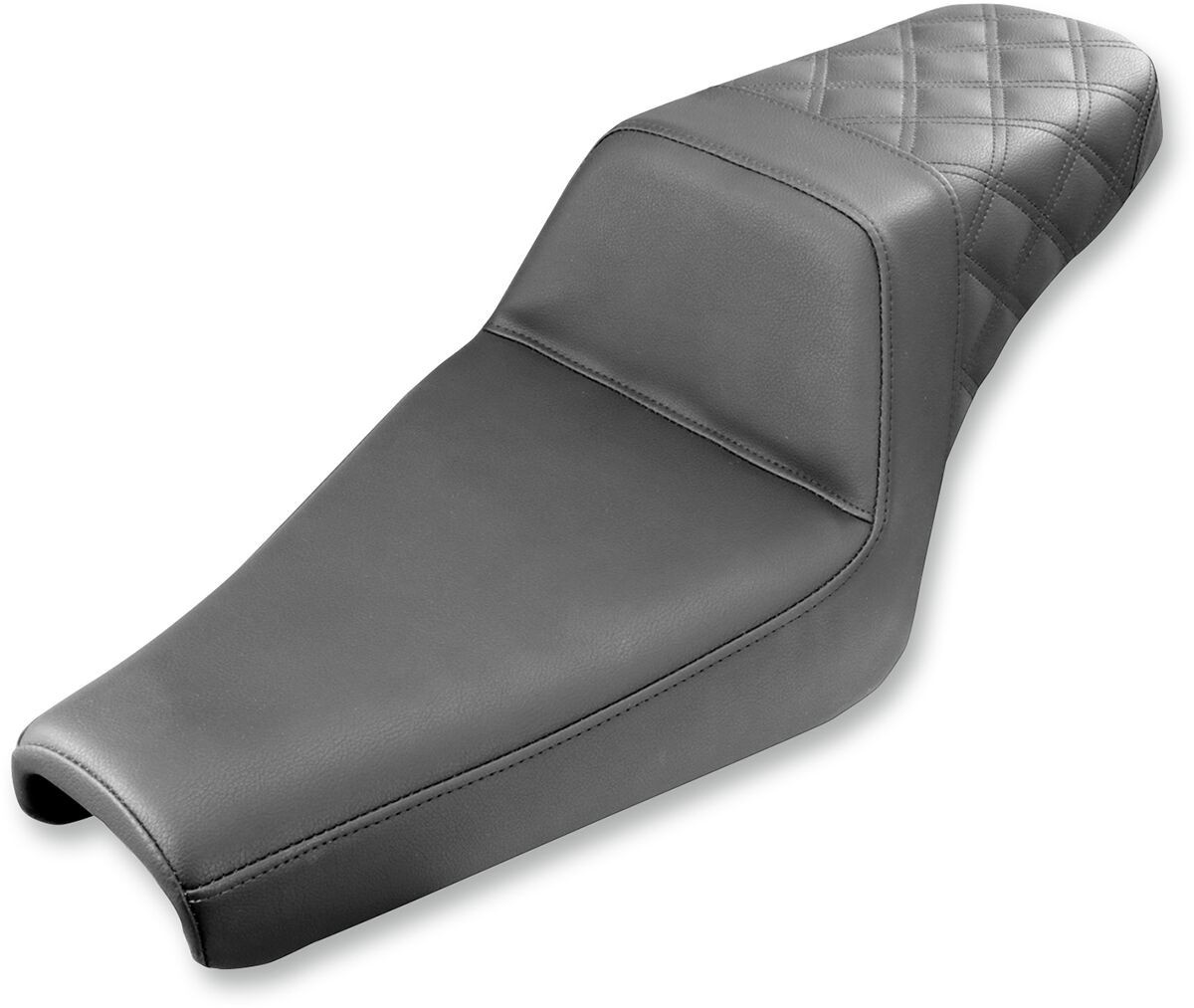 Saddlemen 2-Up Seat Step Up Front|Rear Vinyl|Saddlegel�?� Black Seat S