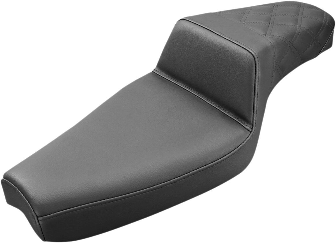 Saddlemen 2-Up Seat Step Up Front|Rear Vinyl|Saddlegel�?� Black Seat S