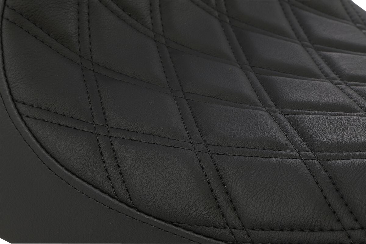 Drag Specialties Seats Seat 3/4 Solo Ddblk Ynyl Seat 3/4 Solo - Double