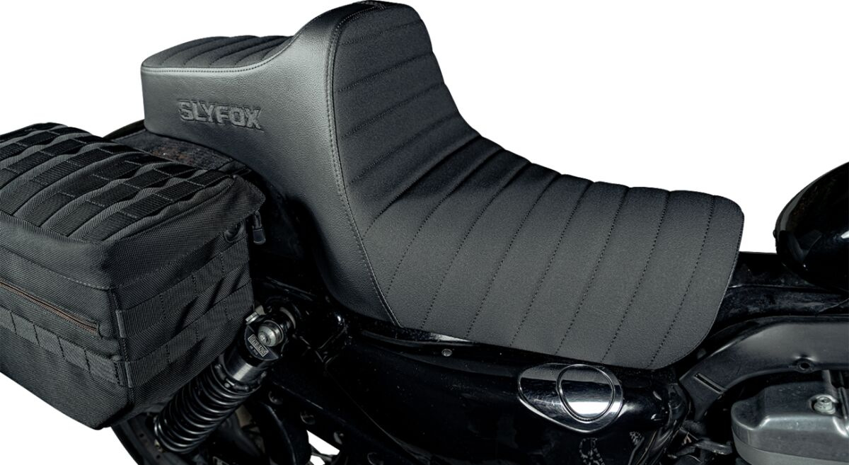 Slyfox Highnoon Seat - Vinyl - Classic Stitch - Black Logo - Xl Seathi