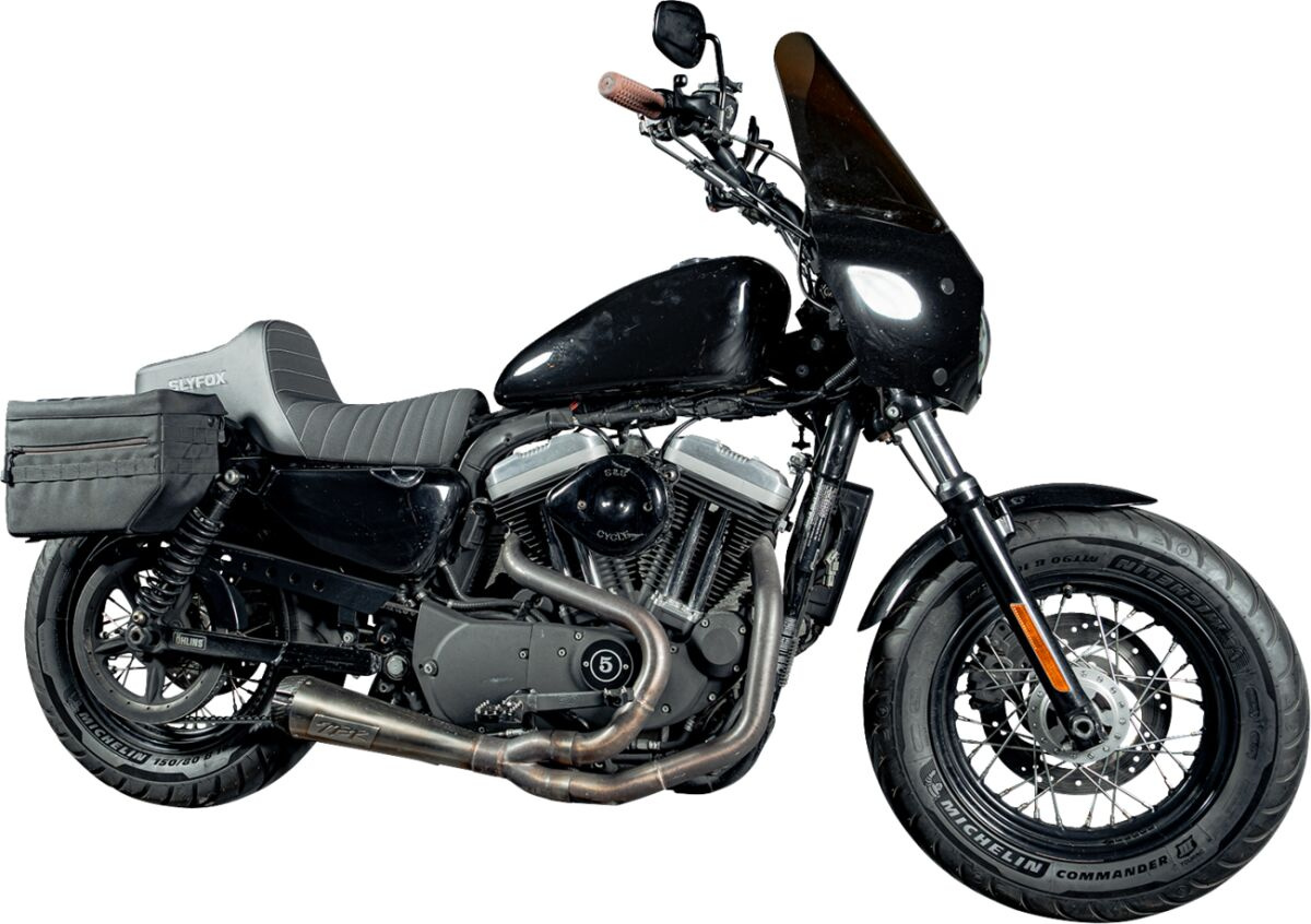 Slyfox Highnoon Seat - Vinyl - Classic Stitch - Silver Logo - Xl Seat