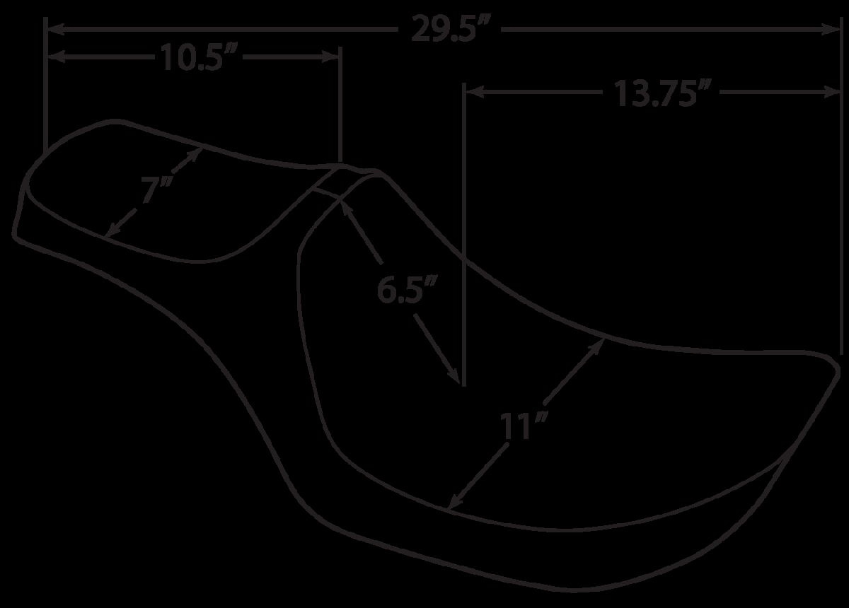 Drag Specialties Seats Seat Pred Iii Fxr Smooth Seat Pred Iii Fxr Smoo