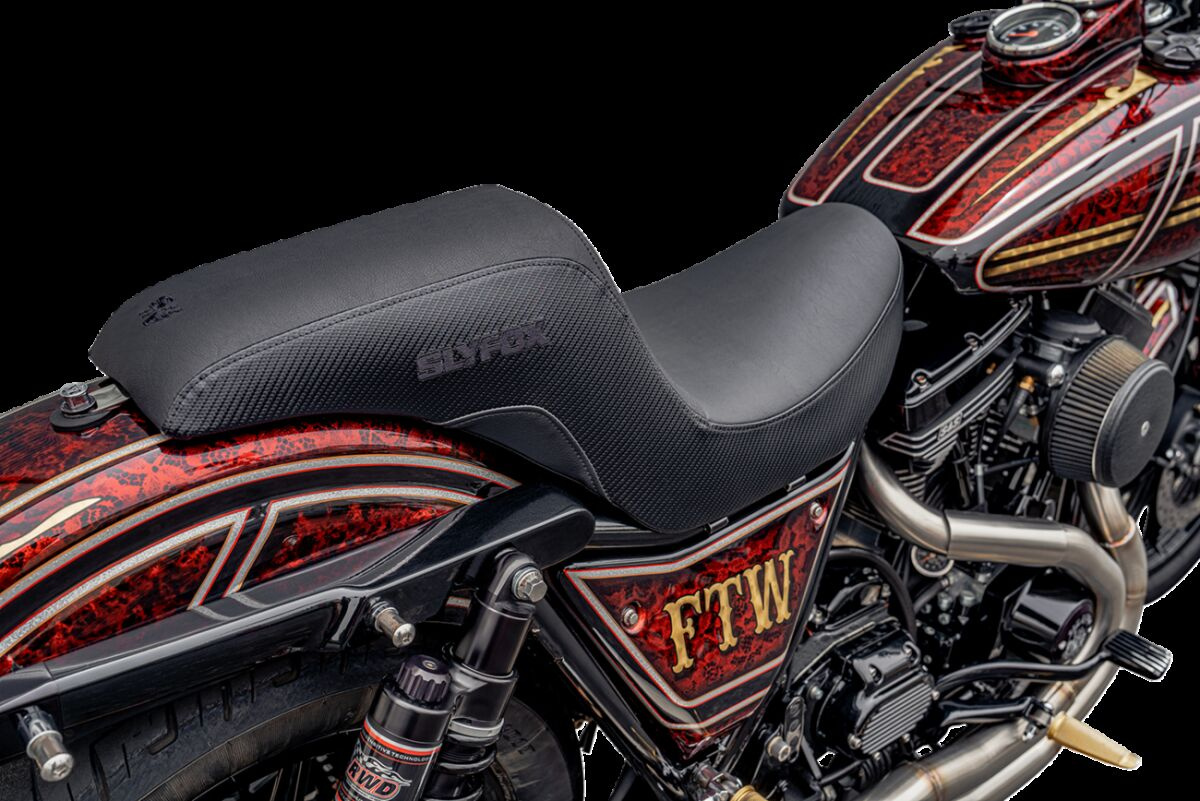 Slyfox Slyfox Seat - Black Logo - Smooth Vinyl - Fxr Seat Slyfox Black