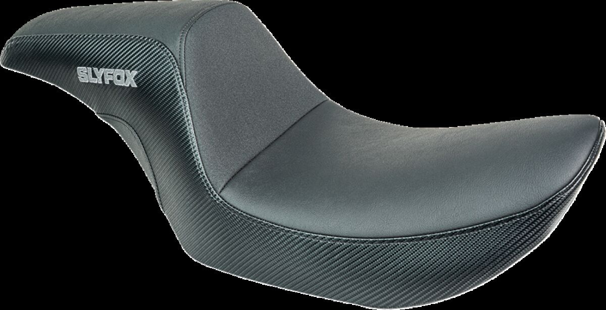 Slyfox Slyfox Seat - Gray Logo - Smooth Vinyl - Fxr Seat Slyfox Black