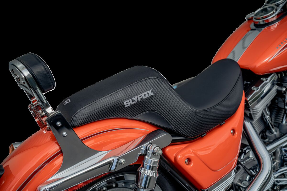 Slyfox Slyfox Seat - Gray Logo - Smooth Vinyl - Fxr Seat Slyfox Black