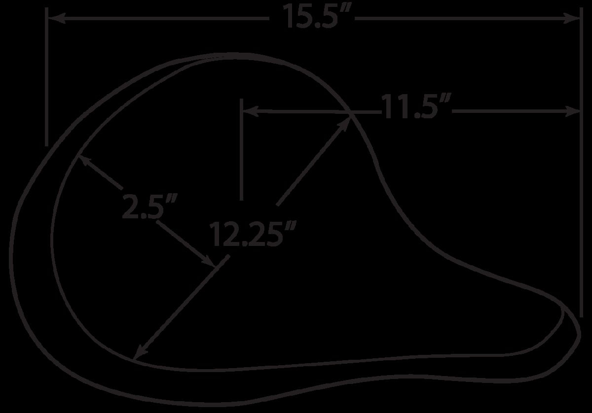 Drag Specialties Seats Seat Spring Solo Large Front Solo Vinyl Black S