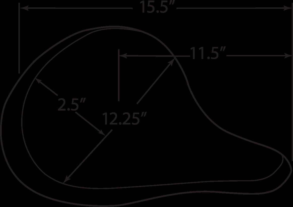 Drag Specialties Seats Seat Spring Solo Large Front Solo Vinyl Black S