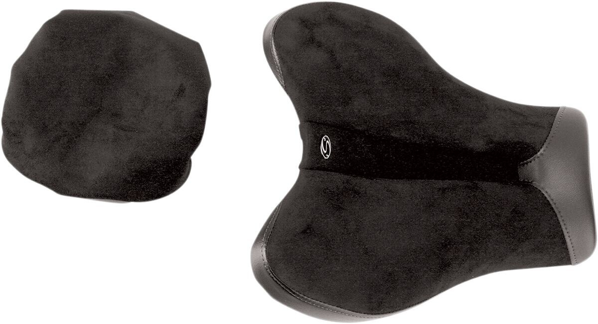 Saddlemen Solo Seat Gel-Channel - Sport Front Saddlesuede Black|Black