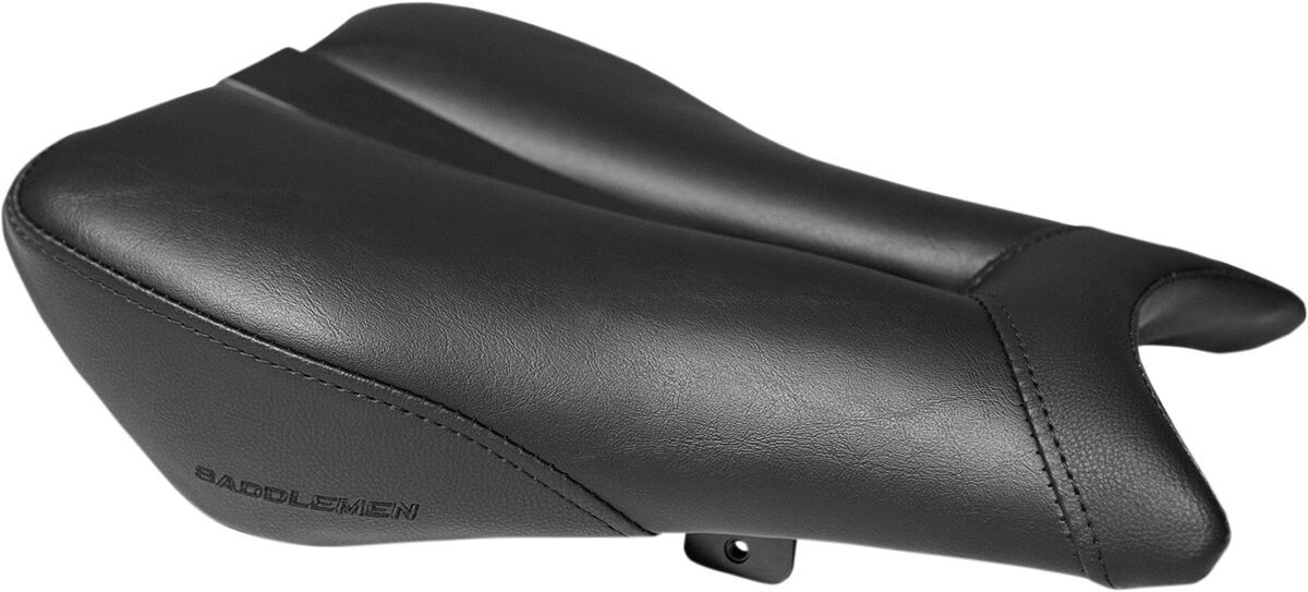 Saddlemen Solo Seat Gel-Channel - Sport Front Saddlesuede Black|Black