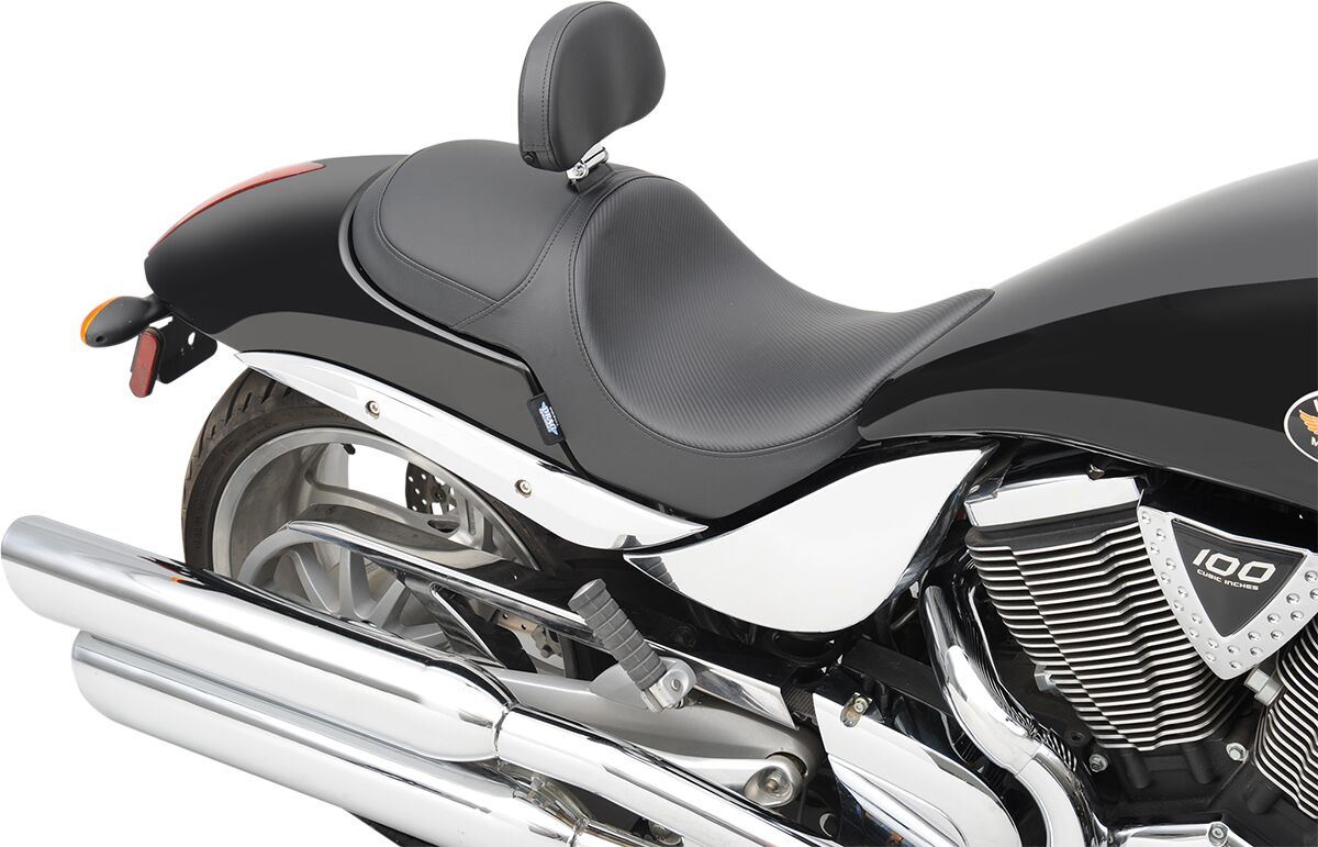 Drag Specialties Seats Seat Predator Front 1-Up Vinyl Black Seat Pred