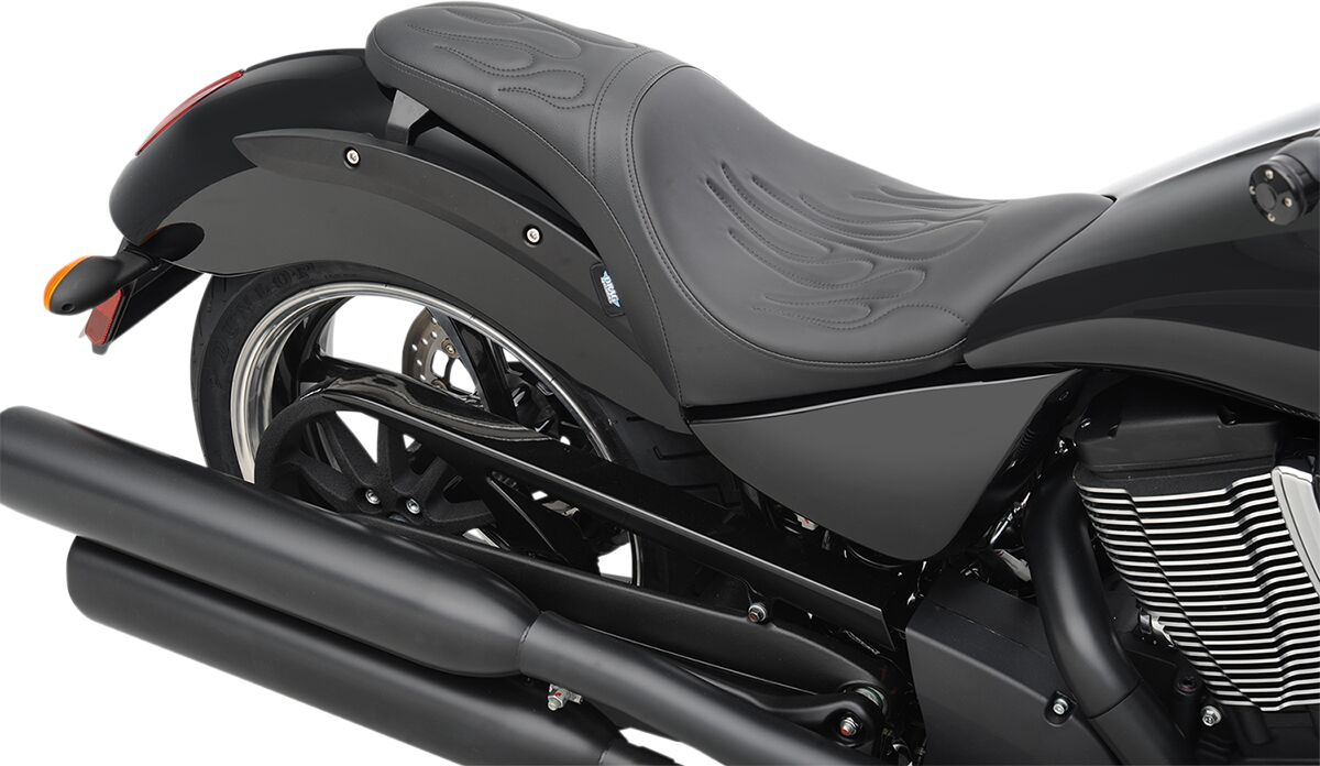 Drag Specialties Seats Seat Predator Front Smooth Solar-Reflective Lea