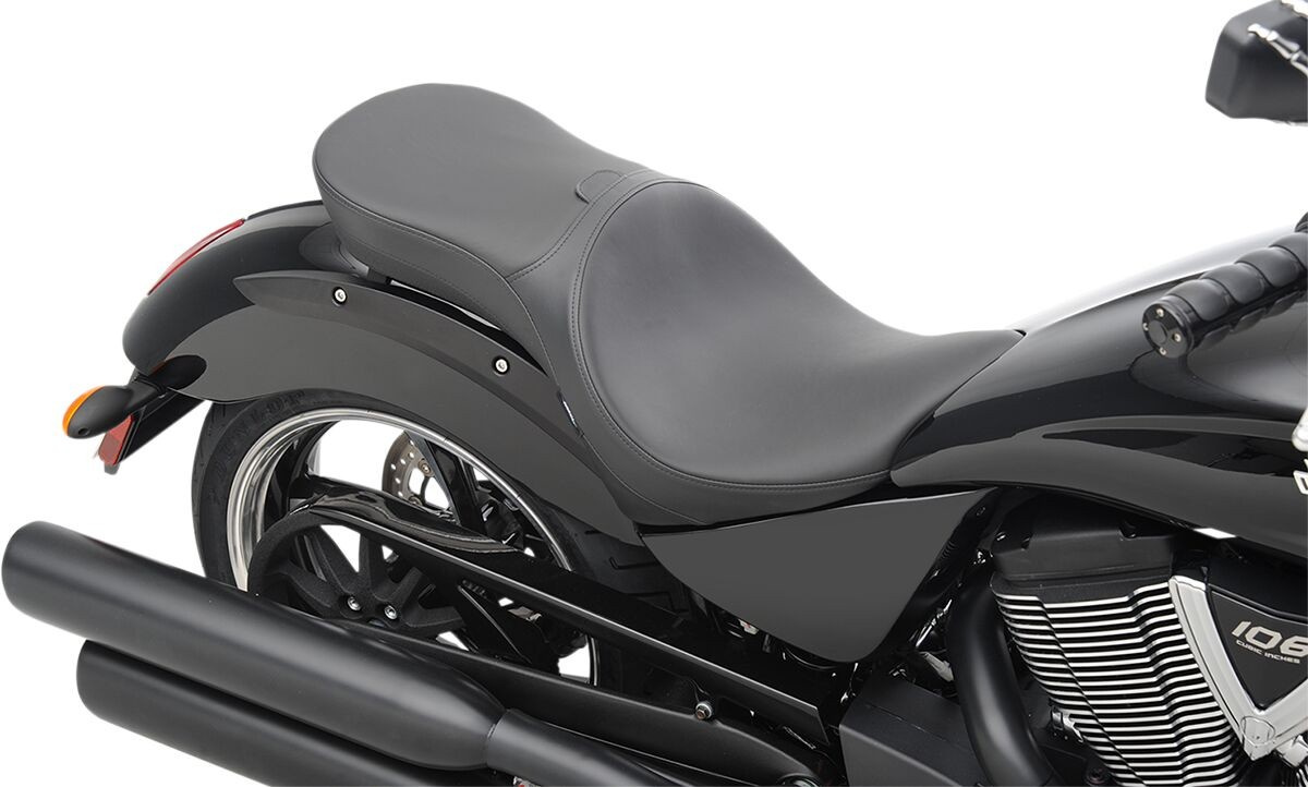 Drag Specialties Seats Seat Rear Low Profile Vinyl Black Seat Loprodbr