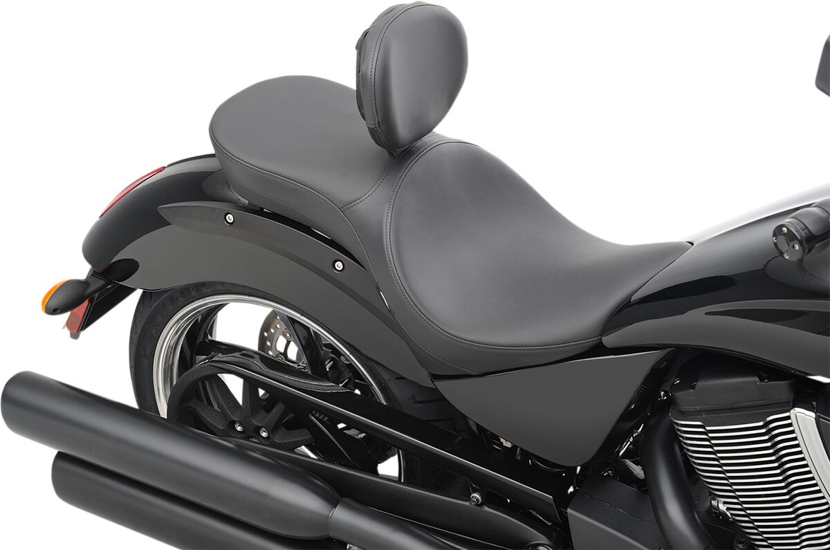 Drag Specialties Seats Seat Rear Low Profile Vinyl Black Seat Loprodbr