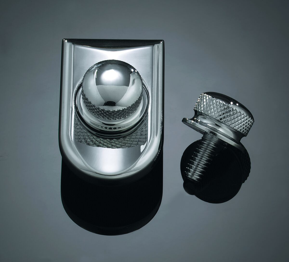 Kuryakyn Knob Seat Knurled Chrome Knob Seat Knurled - Chrome