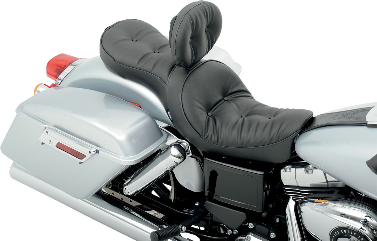 Drag Specialties Seats Backrest Ez Glide Ii Driver Adjustable Vinyl Bl