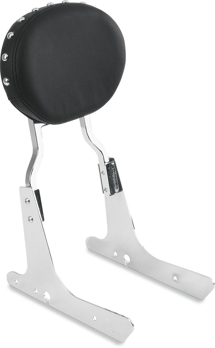 Drag Specialties Seats Backrest Pads Oval Studded Black Pad S.Bar Oval