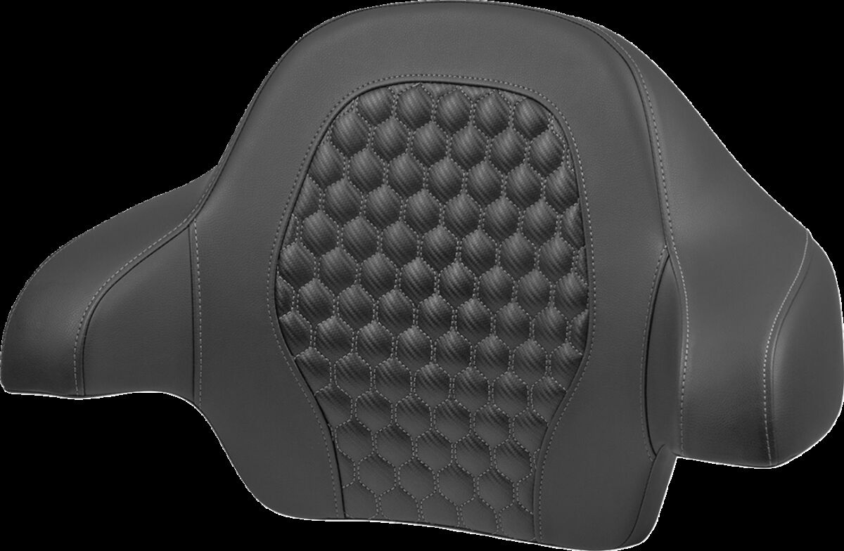 Saddlemen Tour Pack Backrest Pad - Honeycomb - Gray Stitching Tour Pac