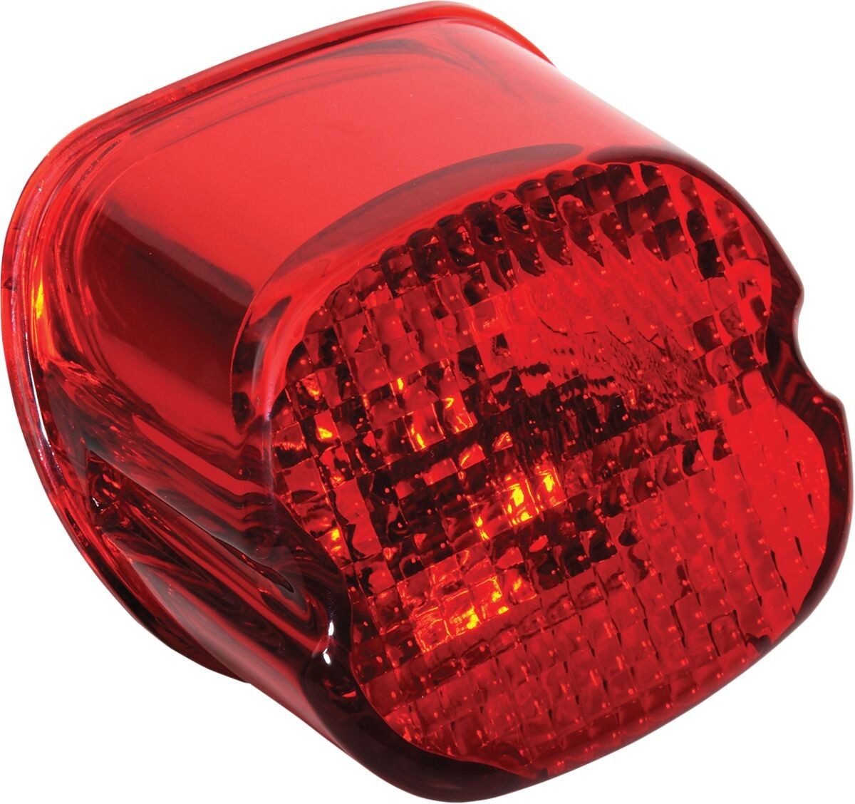 Drag Specialties Taillight Lens Laydown Red W/ Bottom Tag Window Laydw