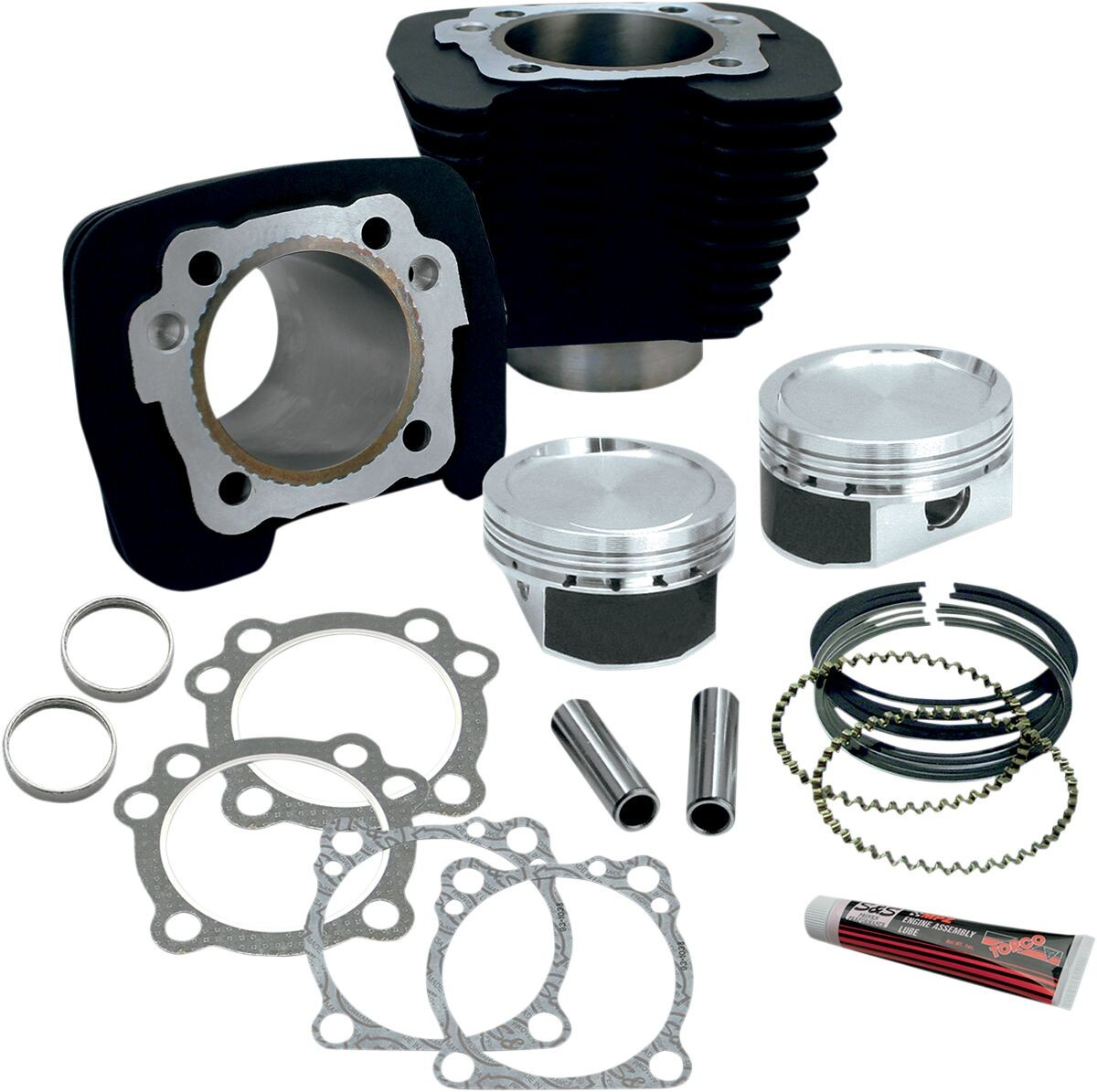 S&S Cycle Cylinder-Kit 883-1200 Black Cylinder Kt 883-1200 Blk