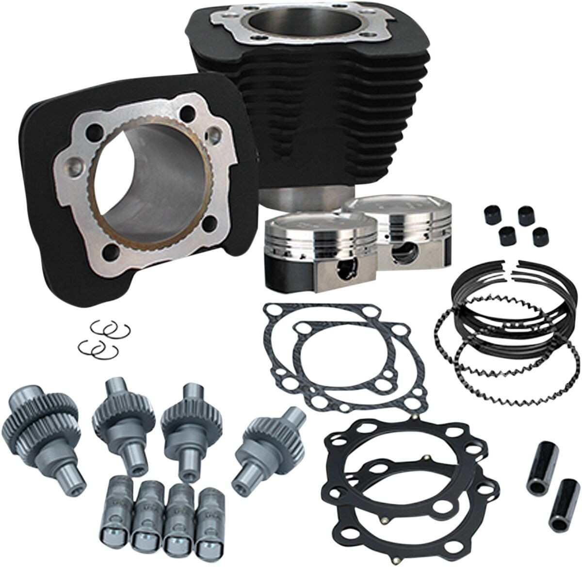 S&S Cycle Hooligan Kit 883Cc To 1200Cc Black Kit Hoolgn 883-1200 Blk