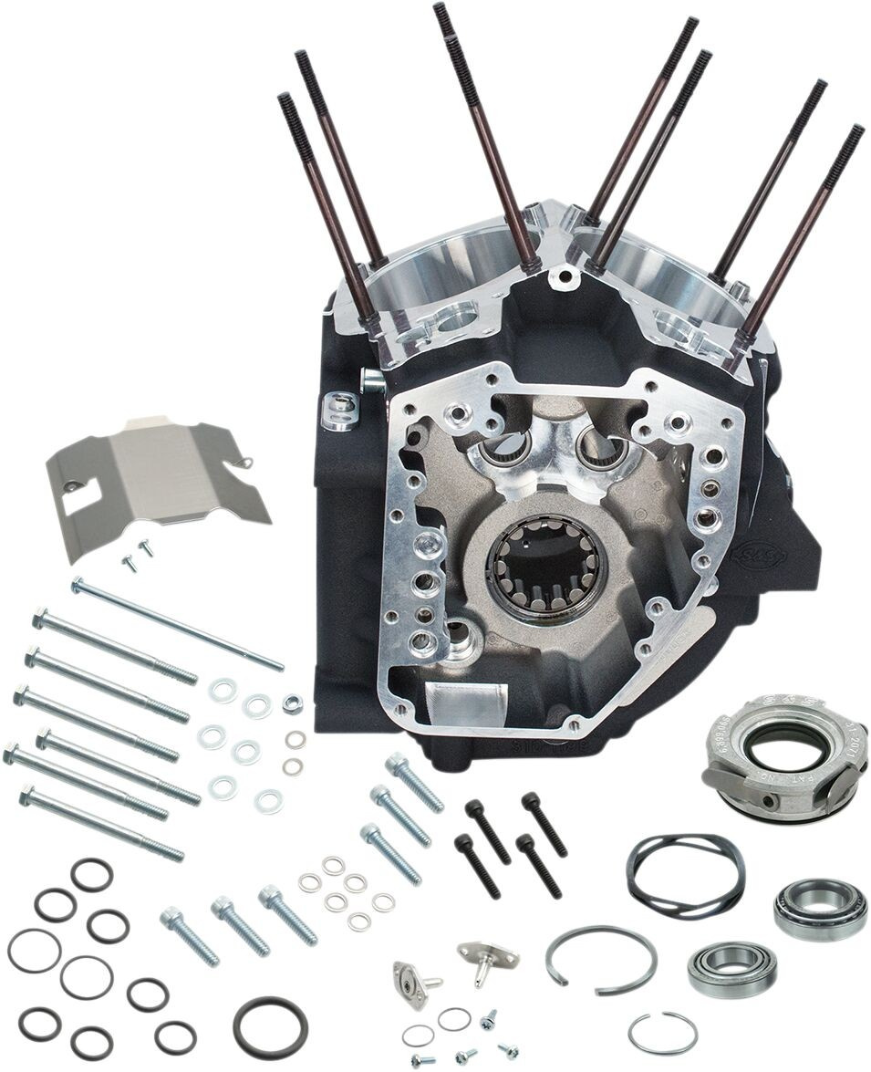 S&S Cycle Case Eng Tca 4 1/8Stk Blk Case Eng Tca 4 1/8Stk Blk