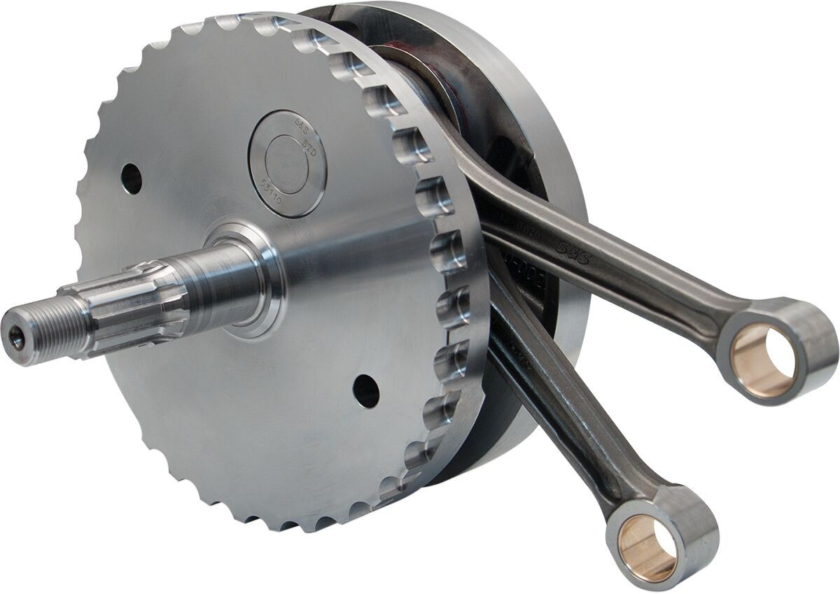 S&S Cycle Flywheel Assembly 3 Piece W/O Sprocket Bearing 88B Flywheel