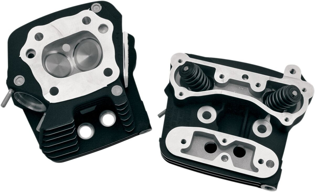 S&S Cycle Replacement Cylinder Heads Low-Compression 82Cc Black Heads