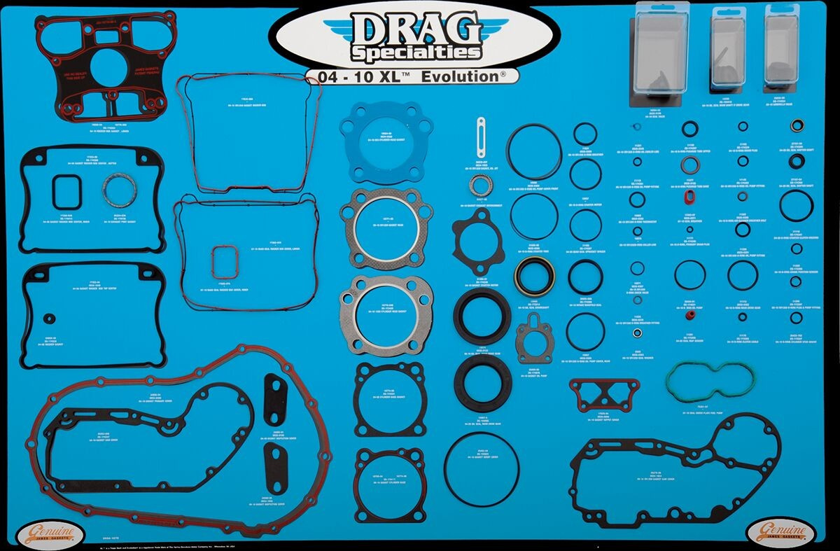 Drag Specialties Gasket, Seal And O-Ring Display Gasket Board 04-19 Xl