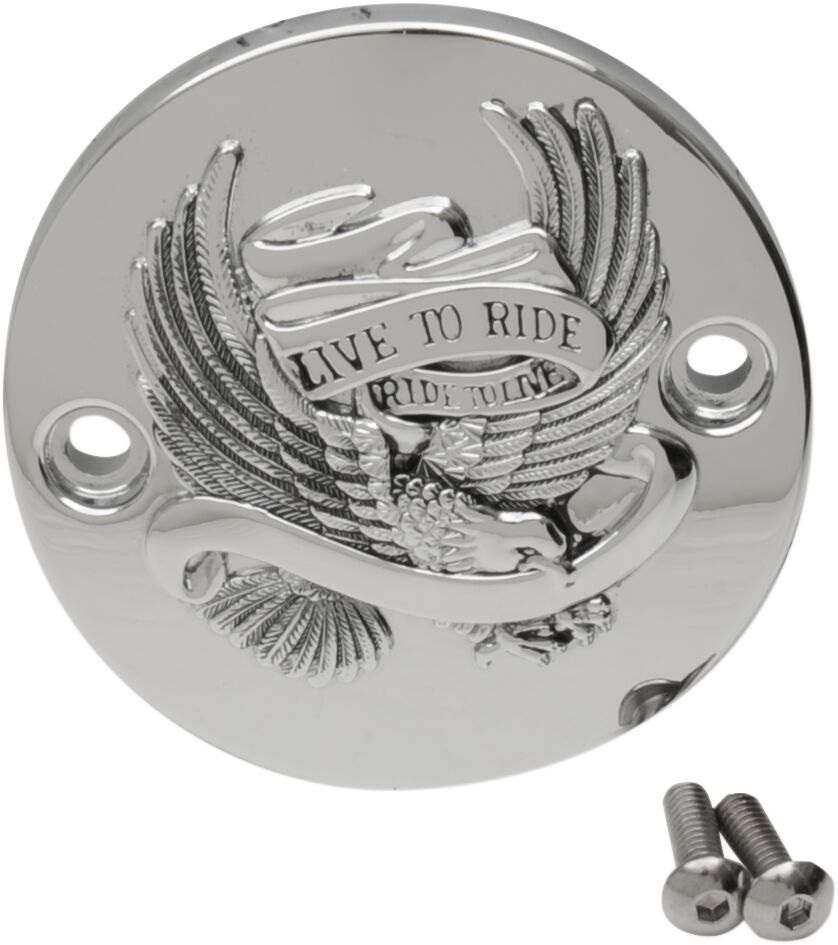 Drag Specialties Live To Ride Points Cover Chrome Cover Pts Ltr Chr 17