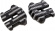 Arlen Ness Rocker Box Covers 10-Gauge M8  Black Cover Rckr 10G Black