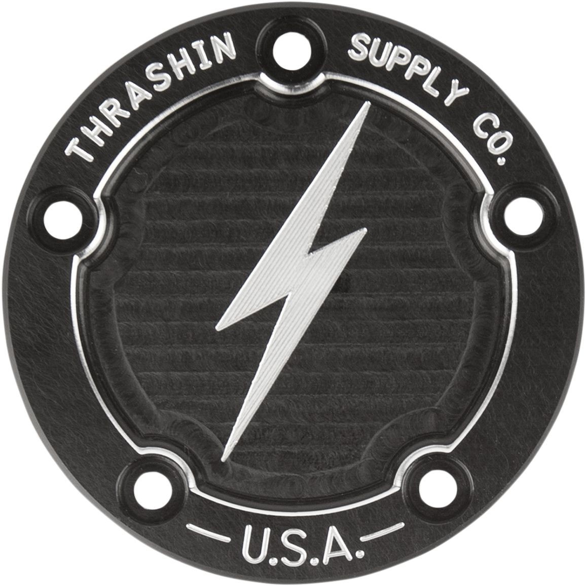 Thrashin Supply Co. Cover Point 5-Hole Dished Black Cover Point Dish B