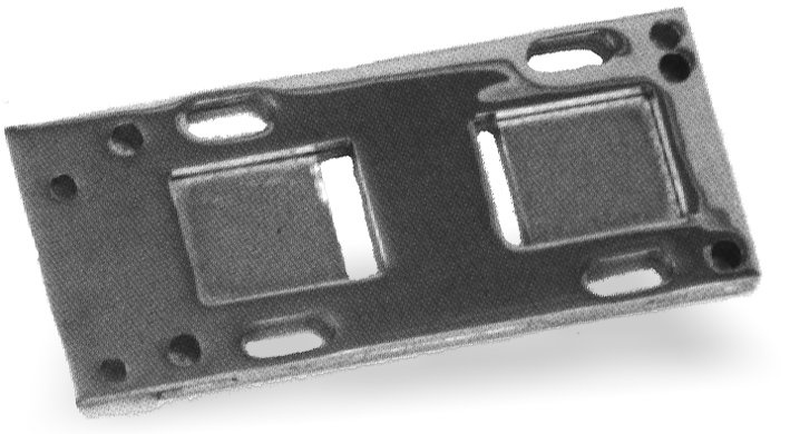 F�stplatta v�xell�da i ram B/T 36-84, kromad