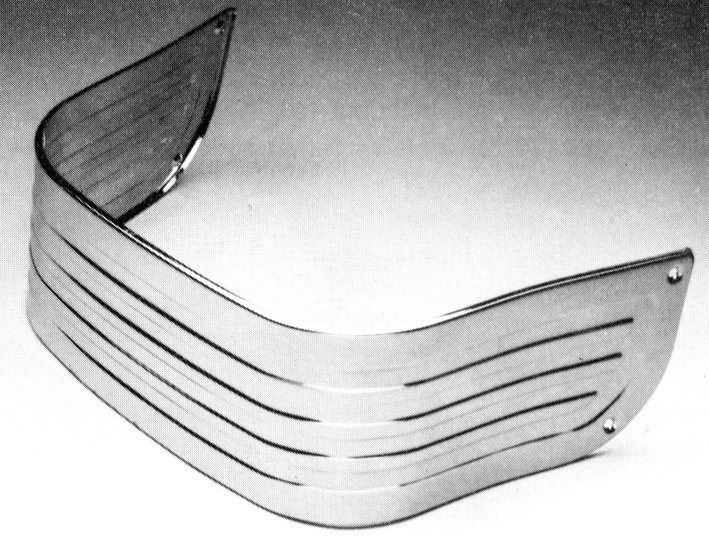 Lower front fender trim FL 49-84, chrome