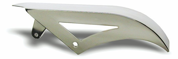 Belt guard, upper. Softail 86-99, 14'' long, chrome
