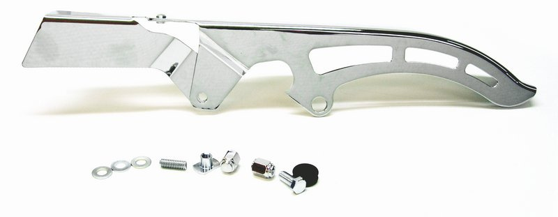 Belt guard, upper, ''Slotted'' FXST 86-06, chrome
