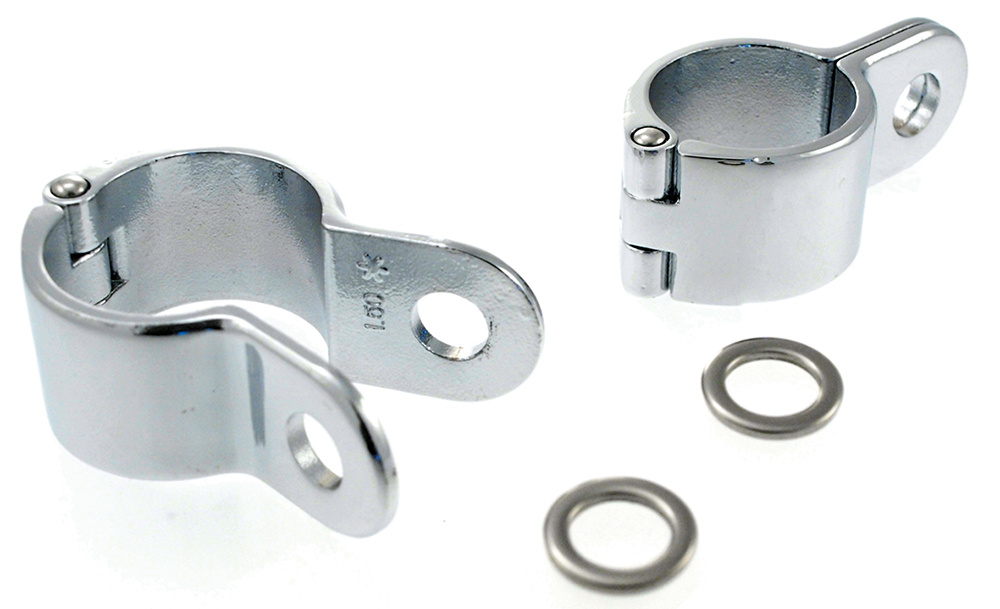 Ramklammer Magnum 1-1/2(38mm), 2-delad, kromad, K�ryakyn