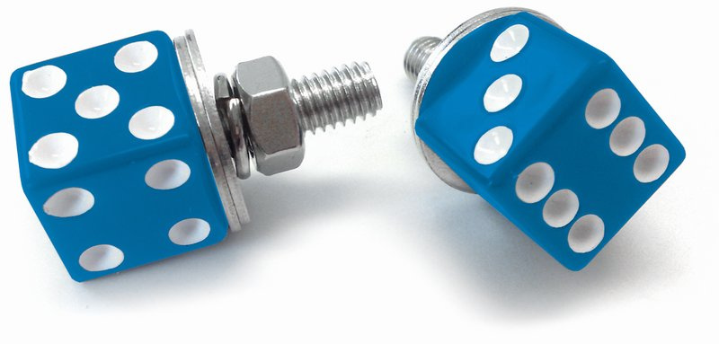 Dice med Skruv Bl�