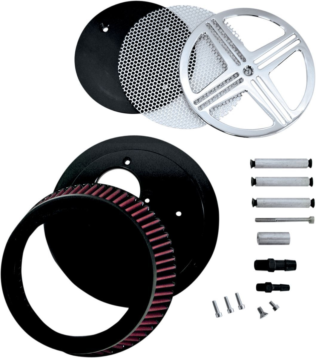 Baron Air Cleaner Kit Xxx Big Air  Chrome Air Cleaner Xxx Vstar1100