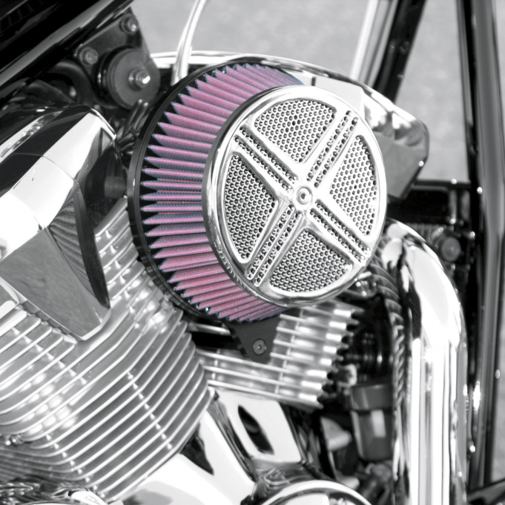 Baron Air Cleaner Kit Xxx Big Air  Chrome Air Cleaner Xxx Vstar1100