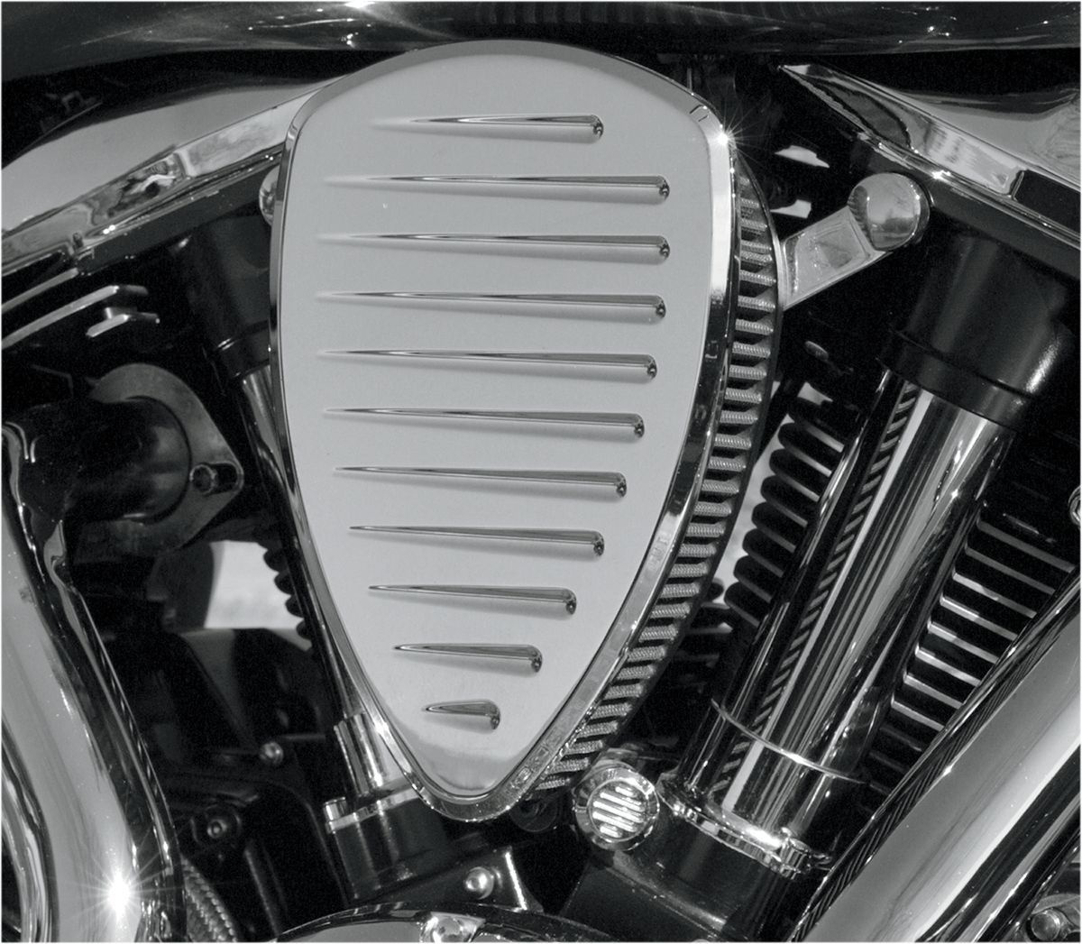 Baron Air Cleaner Kit Big Air Comet Chrome Big Air Kit Comet Xvs1300