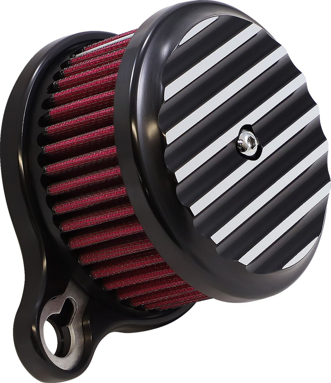 Joker Machine Air Cleaner High Performance Assembly Round Finned Black