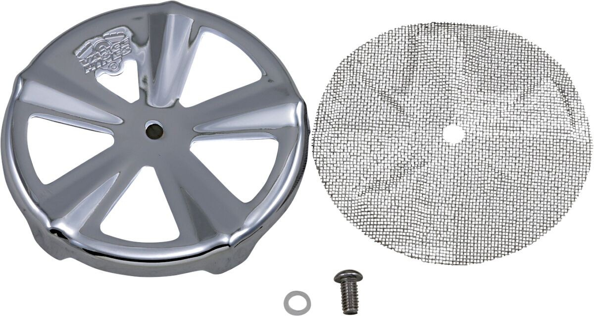 Vance & Hines Air Cleaner Cover For Vo2 Naked Skullcap Crown Chrome In
