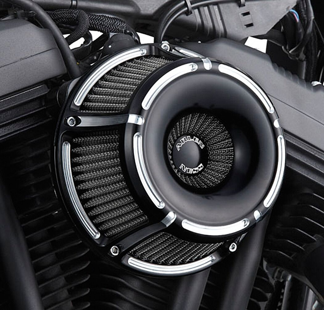 Arlen Ness Air Cleaner Kit Inverted Big Sucker Slot Track Black Air Cl
