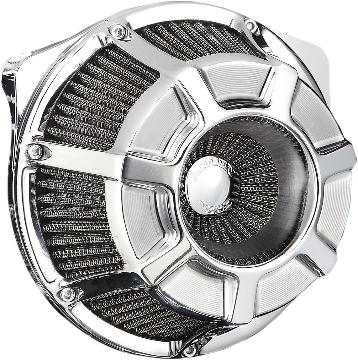 Arlen Ness Air Cleaner Kit Inverted Big Sucker Beveled Chrome Air Clea