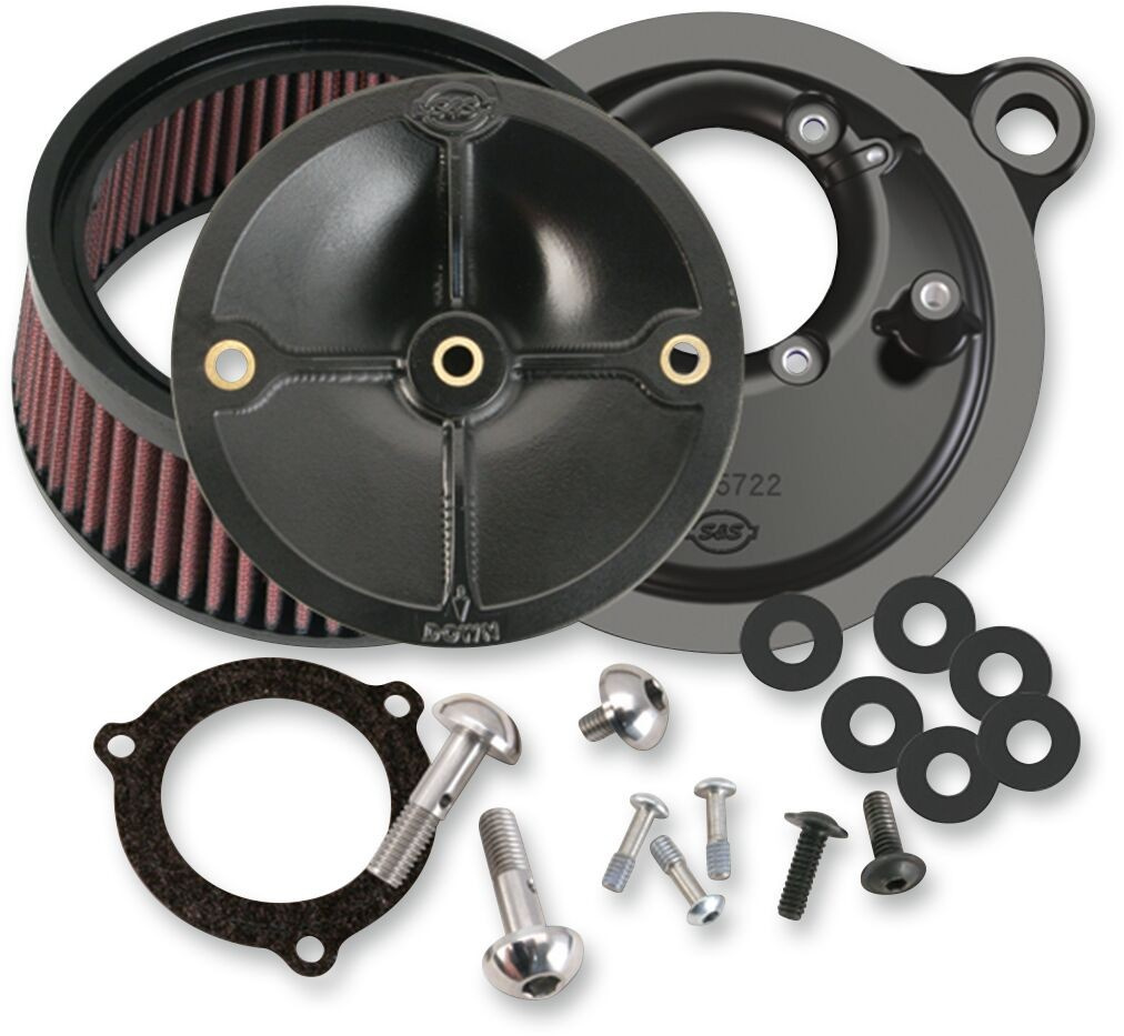 S&S Cycle Air Cleaner Kits Stealth W/O Cover For 66Mm Throttle Hog Bod