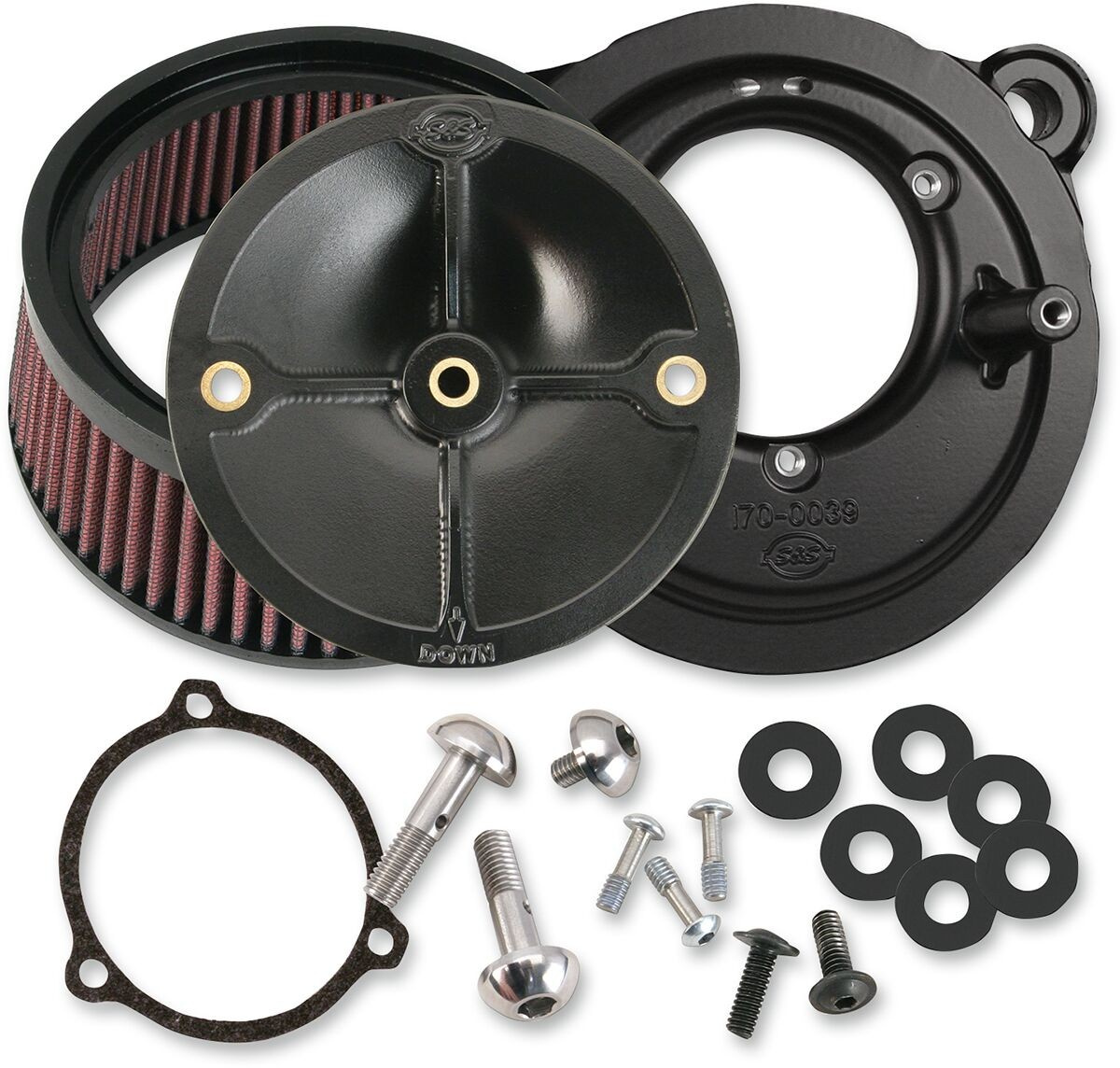 S&S Cycle Air Cleaner Kits Stealth W/O Cover For 58Mm Throttle Hog Bod