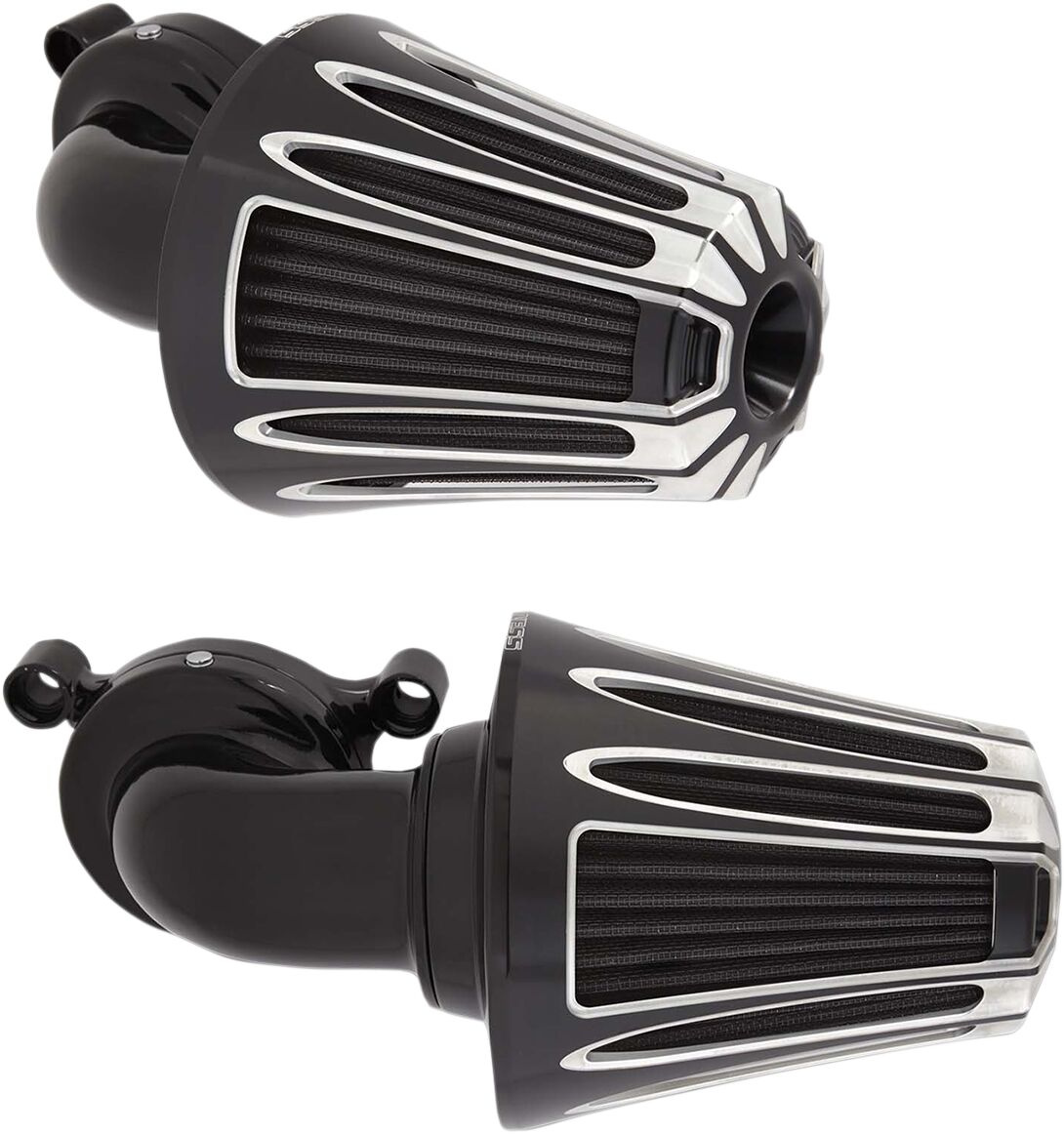 Arlen Ness Air Cleaner Kit Monster Sucker With Cover Deep Cut Black Ai