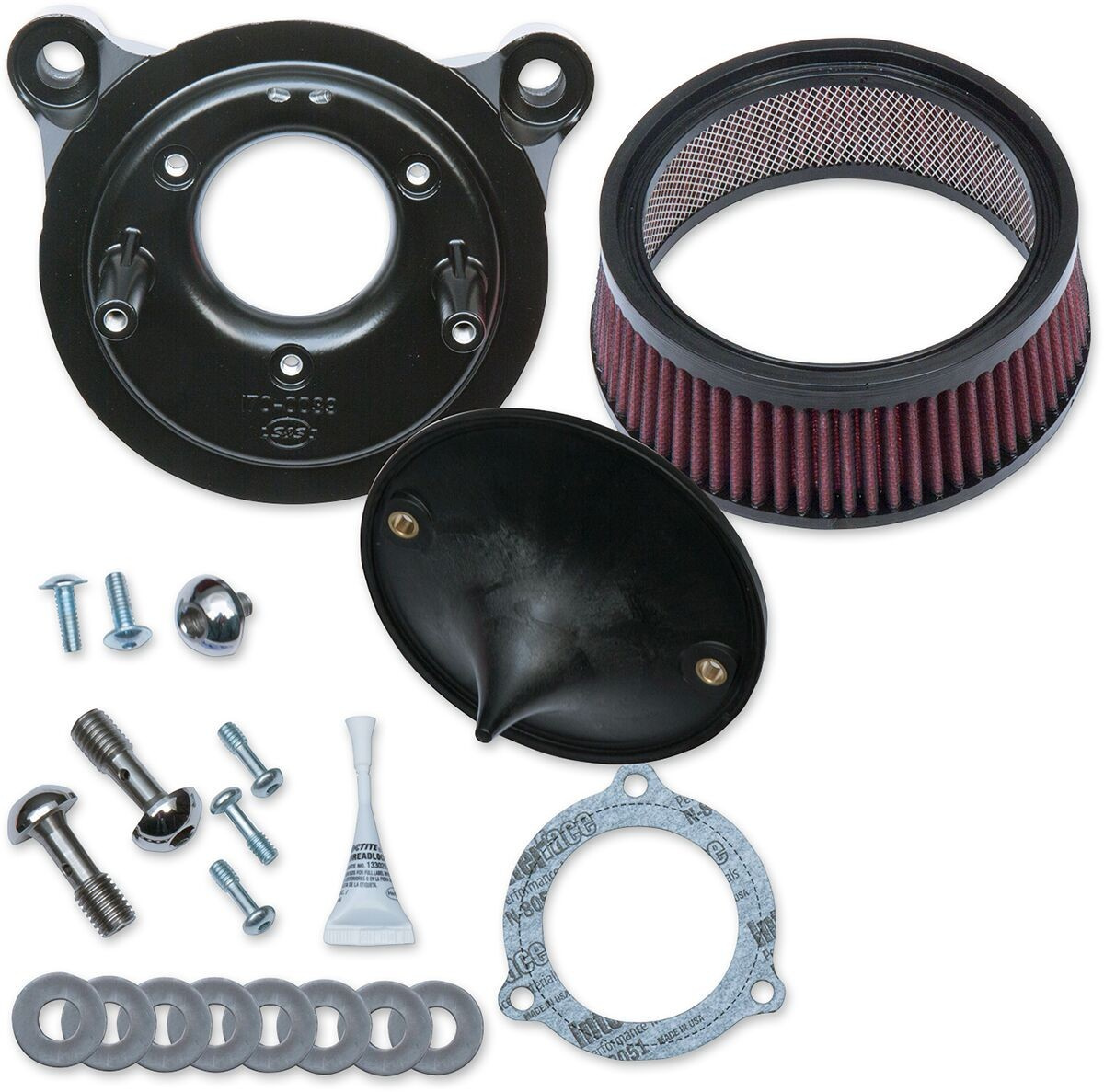 S&S Cycle Air Cleaner Kits Stealth W/O Cover Tbw Air Clnr Stlth 08-17