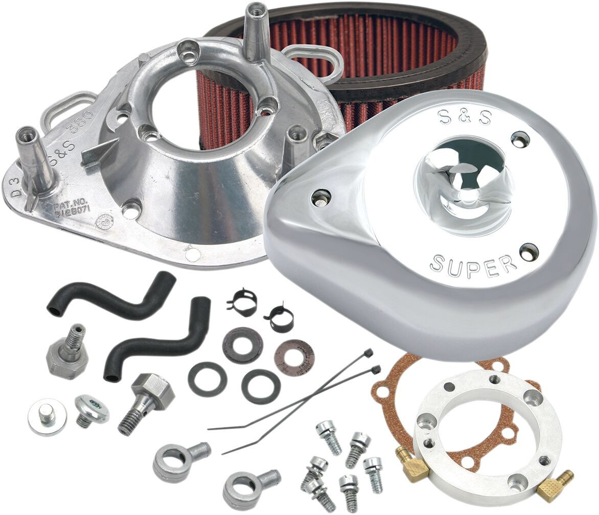 S&S Cycle Air Cleaner Kit Classic Teardrop Stock Efi Chrome Air Clnr T
